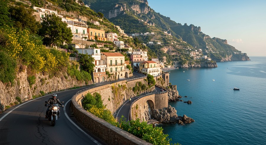 İtalya - Amalfi Kıyısı Motosiklet Rotası